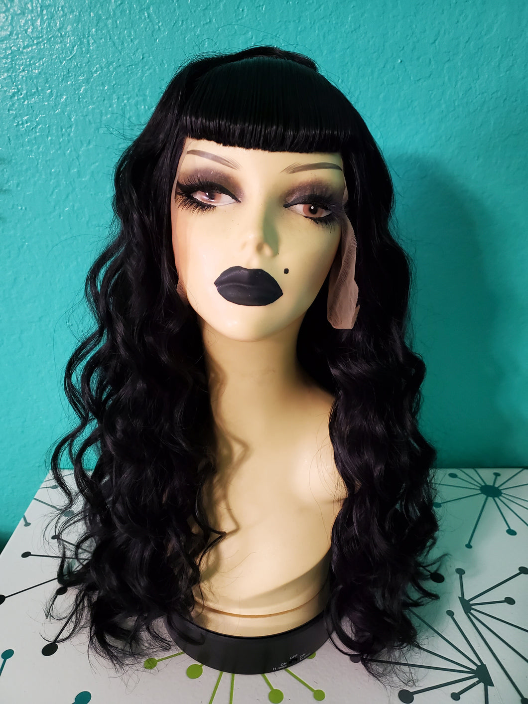 Bettie bangs with curls